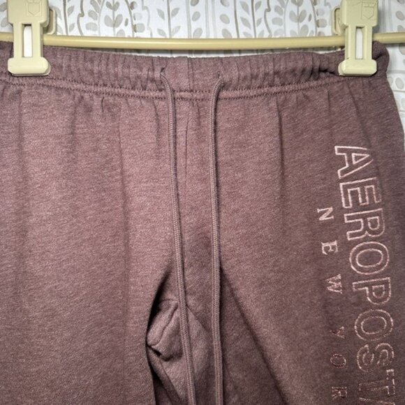 Aeropostale Women's Size Extra Small Purple Sweat Pants Tie At Waist - Picture 5 of 7